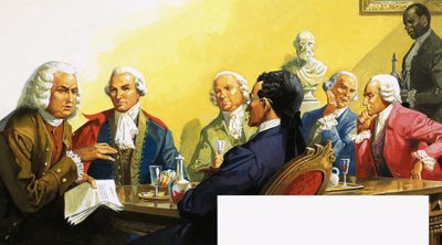 He Painted a Picture With Words: James Boswell at the Literary Club by English School