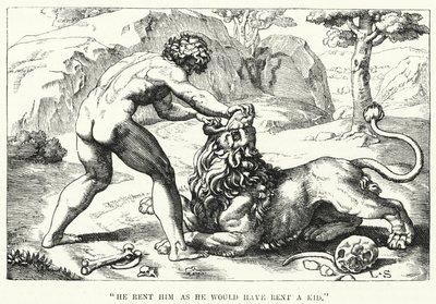 He Rent Him as He Would Have Rent a Kid (engraving) by English School