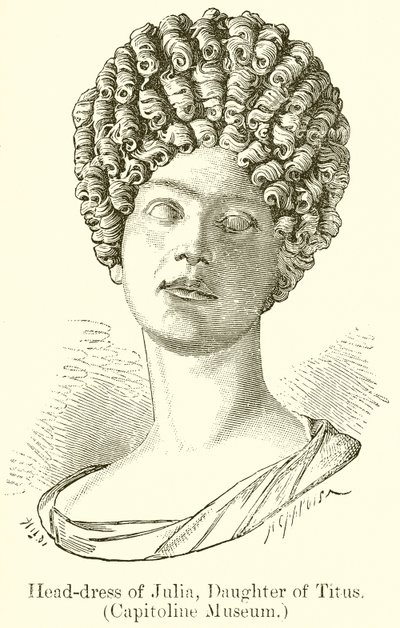 Head-Dress of Julia, Daughter of Titus by English School