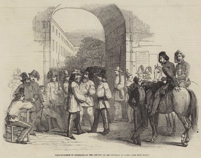 Head-Quarters of Garibaldi, at the Convent of San Silvestri at Rome by English School