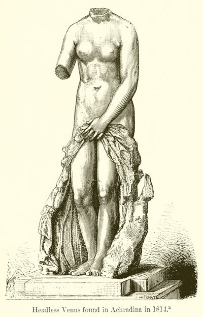 Headless Venus Found in Achradina in 1814 by English School