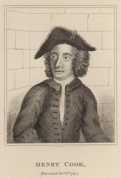 Henry Cook, Executed 6 December 1741 by English School