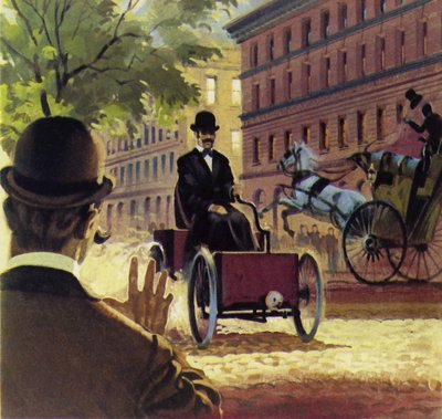 Henry Ford produced his first hand-built car in 1892 by English School