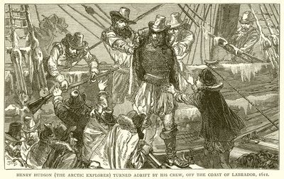 Henry Hudson (the Arctic Explorer) Turned Adrift by his Crew, off the Coast of Labrador, 1611 by English School