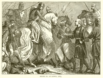 Henry III at Lewes, 1264 by English School