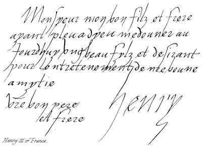 Henry III of France by English School