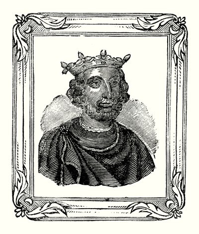 Henry III was born in 1208, crowned in 1216 and died in 1272 by English School
