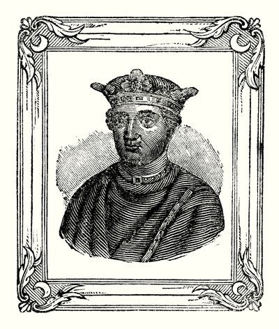 Henry II was Born in 1131, Crowned in 1154, and Died in 1189 by English School