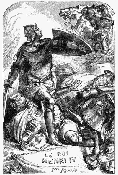 Henry IV - Illustration in Works complete by William Shakespeare 1866 by English School