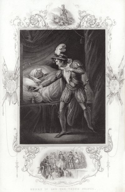 Henry IV and the Young Prince by English School