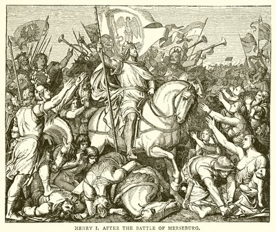 Henry I After the Battle of Merseburg by English School