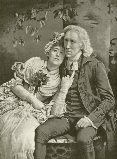 Henry Irving as The Vicar and Ellen Terry as Olivia by English School