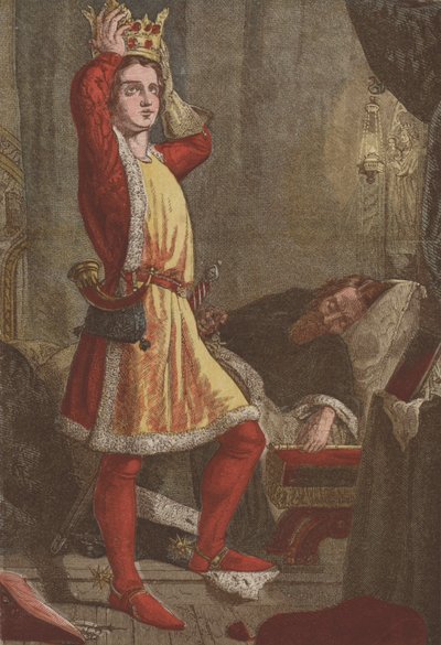 Henry, Prince of Wales, the Future King Henry V, Trying on His Father