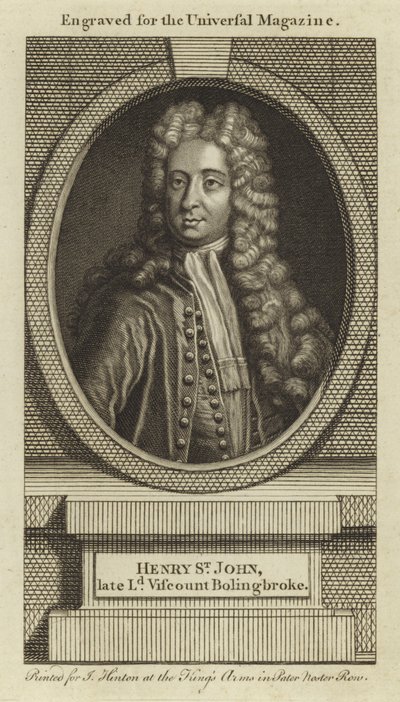 Henry St John, Late Lord Viscount Bolingbroke by English School