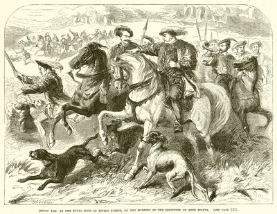 Henry VII at the Royal Hunt in Epping Forest, on the Morning of the Execution of Anne Boleyn by English School