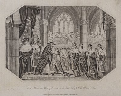 Henry VI Crowned King of France in the Cathedral of Notre Dame at Paris, 1431 by English School