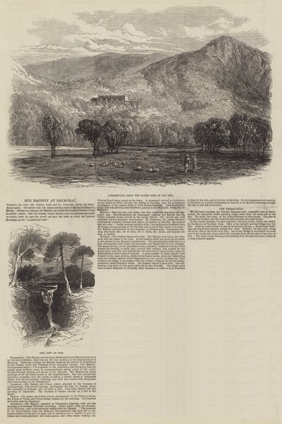 Her Majesty at Balmoral by English School