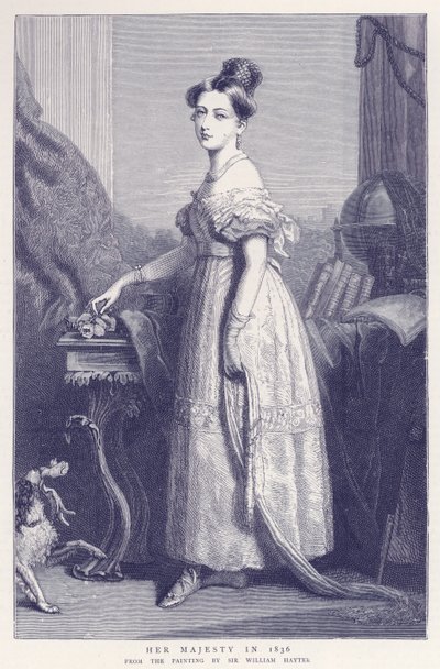 Her Majesty in 1836 by English School