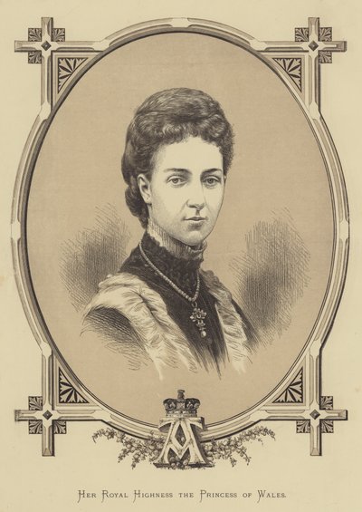 Her Royal Highness the Princess of Wales by English School