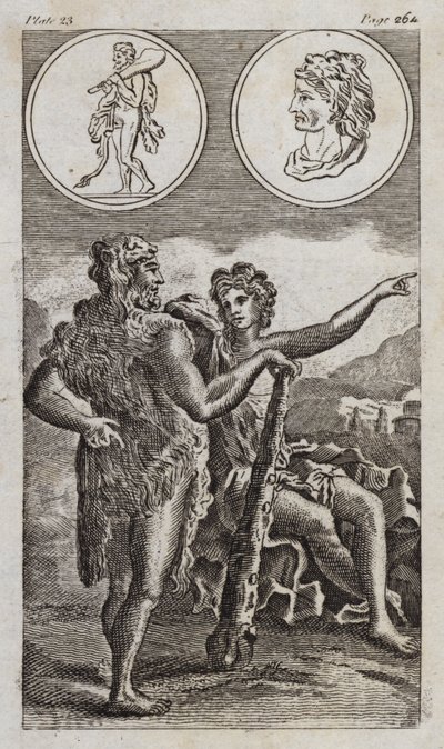 Hercules (engraving) by English School