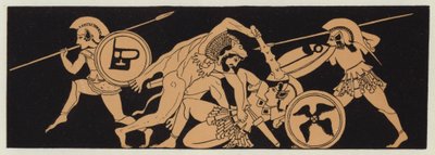 Hercules taking the girdle of Penthesilea, Queen of the Amazons by English School