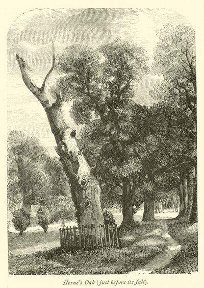 Hernes Oak, just before its fall by English School