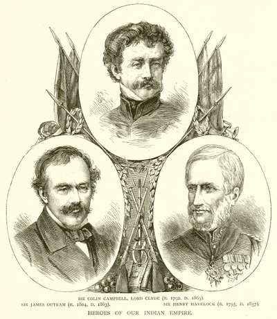Heroes of Our Indian Empire by English School