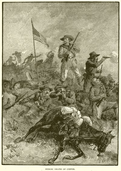 Heroic Death of Custer by English School