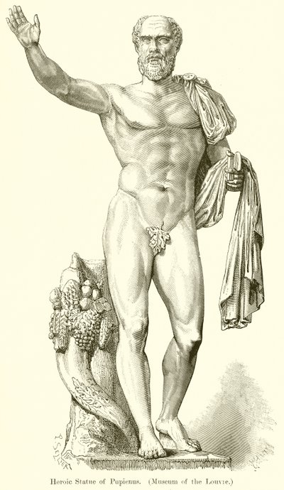 Heroic Statue of Pupienus (Museum of the Louvre) by English School