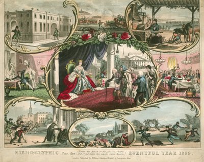 Hieroglyphic for the Eventful Year 1839 by English School