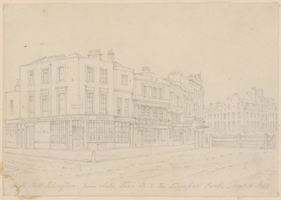 High Street Islington, from White Lion Street, to the Liverpool Road, 16 August 1843 by English School