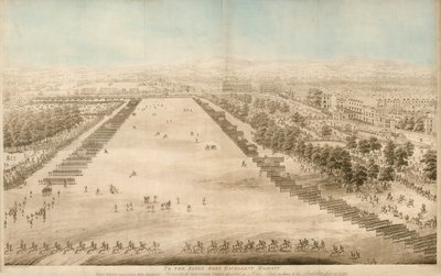 His Majesty Reviewing the Volunteer Corps Assembled in Hyde Park, in Honour of the Birthday, 4 June 1799 by English School