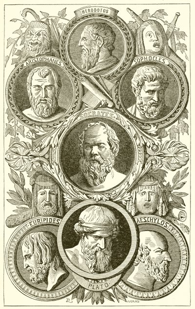 Historians, Philosophers, and Dramatists of Ancient Greece by English School