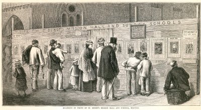 Hoarding in front of St Benet