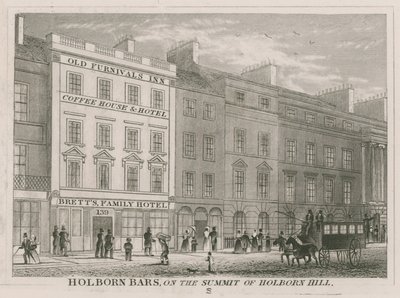 Holborn Bars, on the summit of Holborn Hill by English School