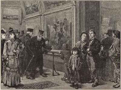 Holiday Folks at the National Gallery by English School