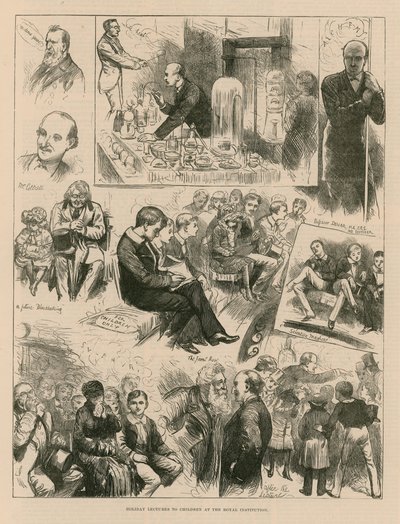 Holiday Lectures to Children at the Royal Institution, London by English School