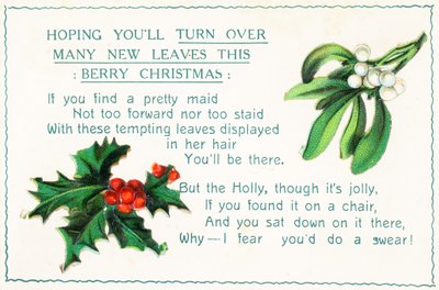 Holly and Mistletoe by English School