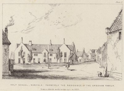 Holt School, Formerly the Residence of the Gresham Family by English School