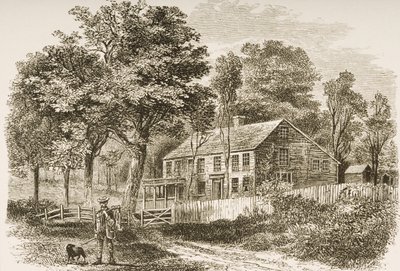 Home of the Historian, William H. Prescott, Pepperill, Near Boston by English School