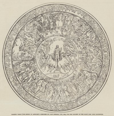 Homeric Table, the Shield of Achilles, designed by John Henning, Junior, Esquire by English School