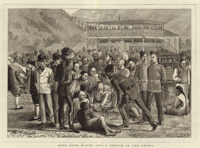 Hong Kong Races in 1876 by English School