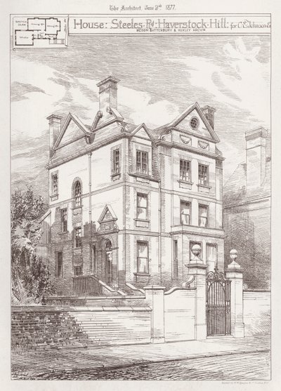 House, Steeles Road, Haverstock Hill, for C E Johnson by English School