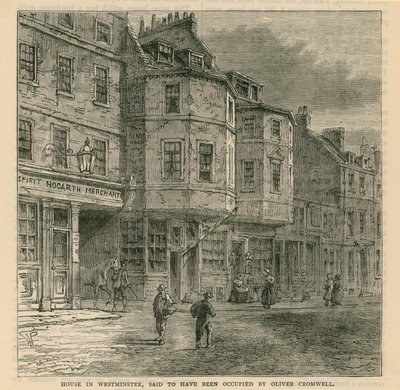 House in Westminster Said to Have Been Occupied by Oliver Cromwell by English School