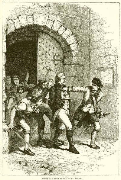 Huddy led from prison to be hanged by English School