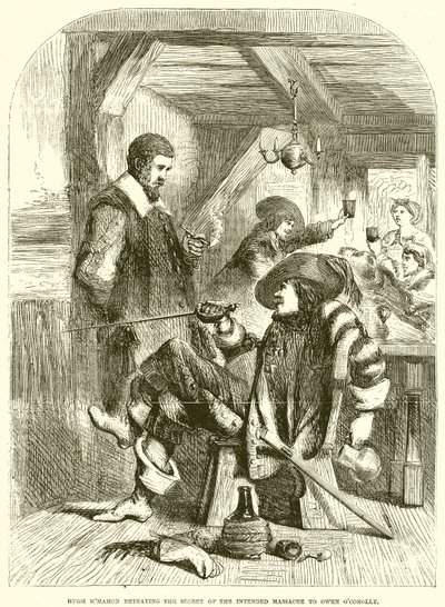Hugh McMahon Betraying the Secret of the Intended Massacre to Owen OConolly by English School