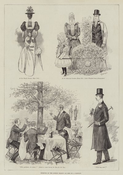Humours of the London Season, as seen by a Parisian by English School
