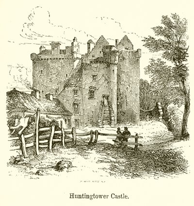 Huntingtower Castle by English School