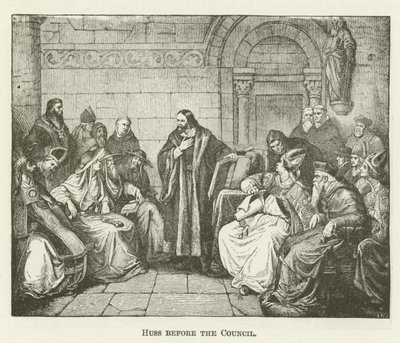 Huss before the Council by English School