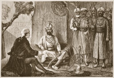 Hyder Ali and the Missionary, Illustration from Cassell